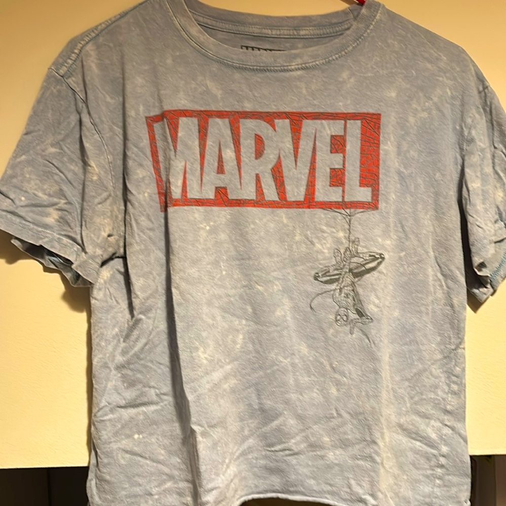 Marvel Trademarked Spider-man Cropped Shirt